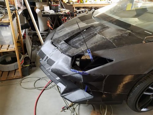 Собственный Lamborghini, построенный с помощью 3D-принтера автомобили,новости,проекты