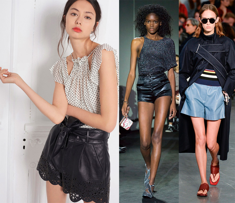 Кожаное Платье Шорты фото 5