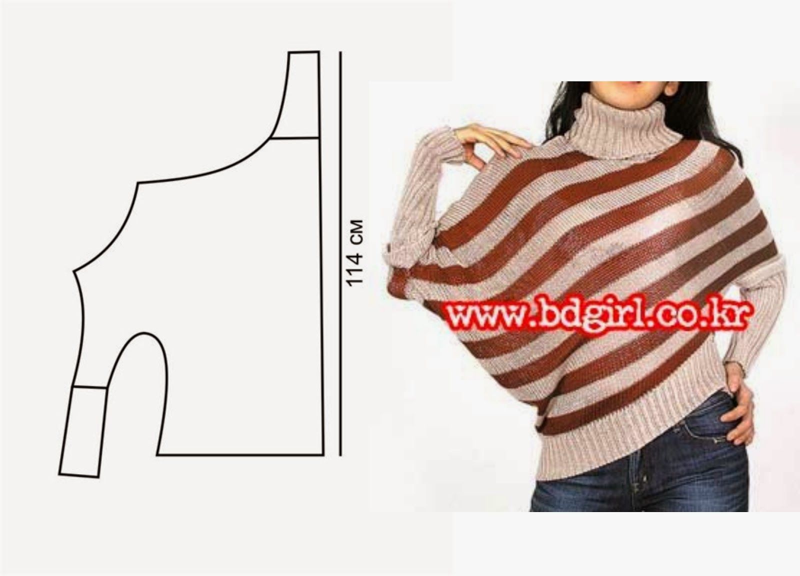 Выкройка асимметричного пуловера выкройка полувера,одежда,своими руками