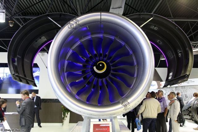 Двигатель ПД-14 на авиасалоне МАКС-2015