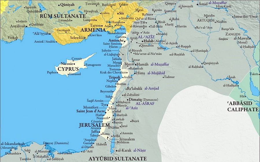 ​Сирия и Палестина в 1229 году - Император меж Святым Престолом и сарацинами | Warspot.ru