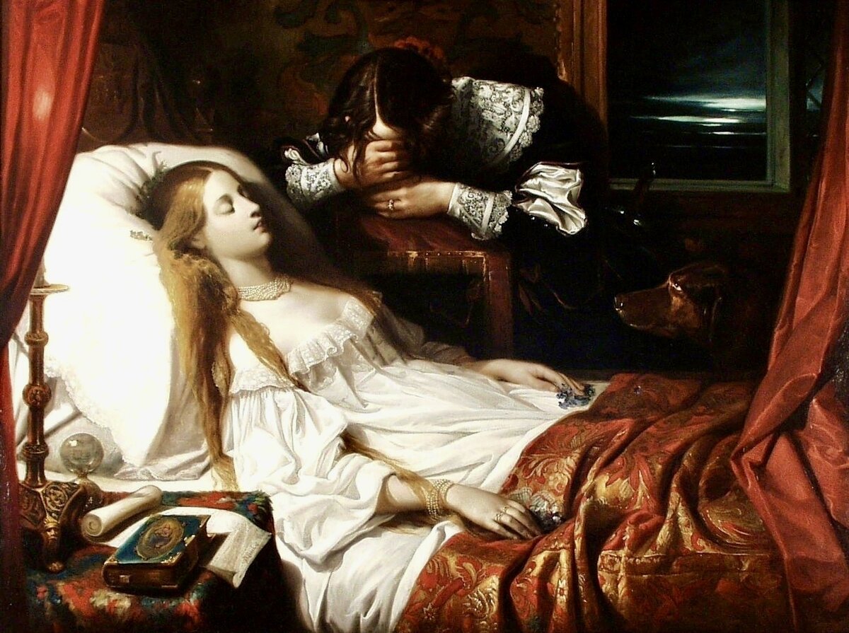 «Невеста при смерти», худ. Томас Джонс Баркер, 1839 год