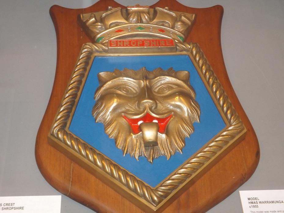 ​Оригинальная эмблема крейсера Shropshire - «Отвага вашего корабля вдохновляла всех нас» | Warspot.ru