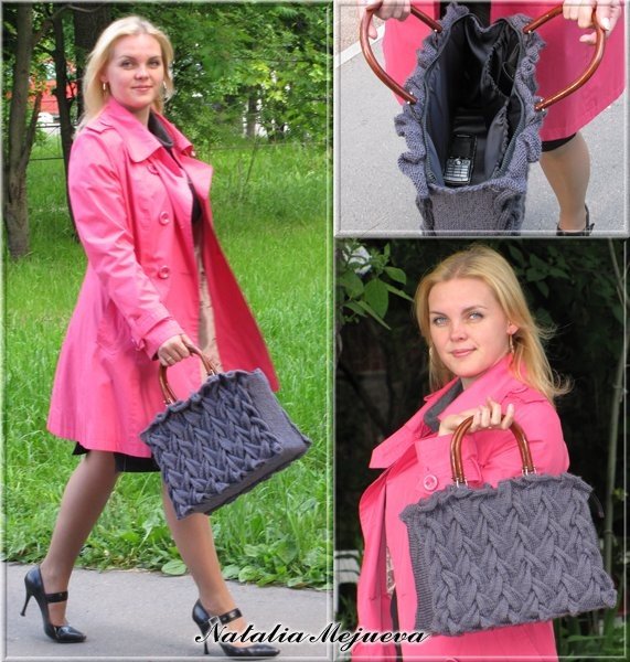 Оригинальная вязаная сумка своими руками вязание,женские хобби,рукоделие,своими руками,Сумка вязаная