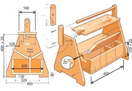 Ящик-стремянка для инструментов желании, можете, сделать, несколько, ступенекящиков