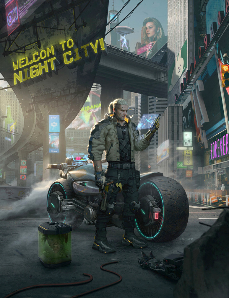 В Cyberpunk 2077 показали молодого Геральта из «Ведьмак 3» cyberpunk 2077,Геральт,Игры,персонажи