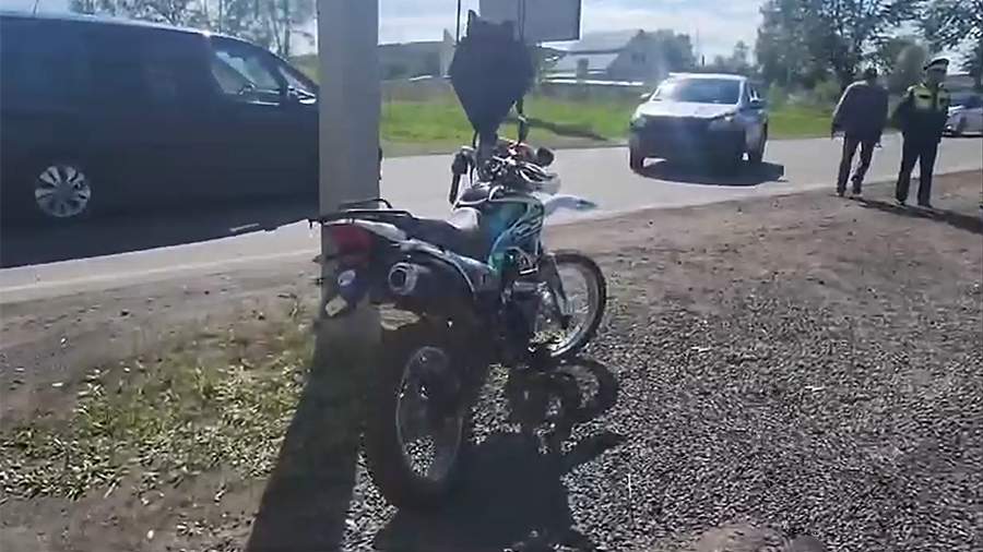 В Тулуне несовершеннолетний мотоциклист и его пассажир пострадали в ДТП