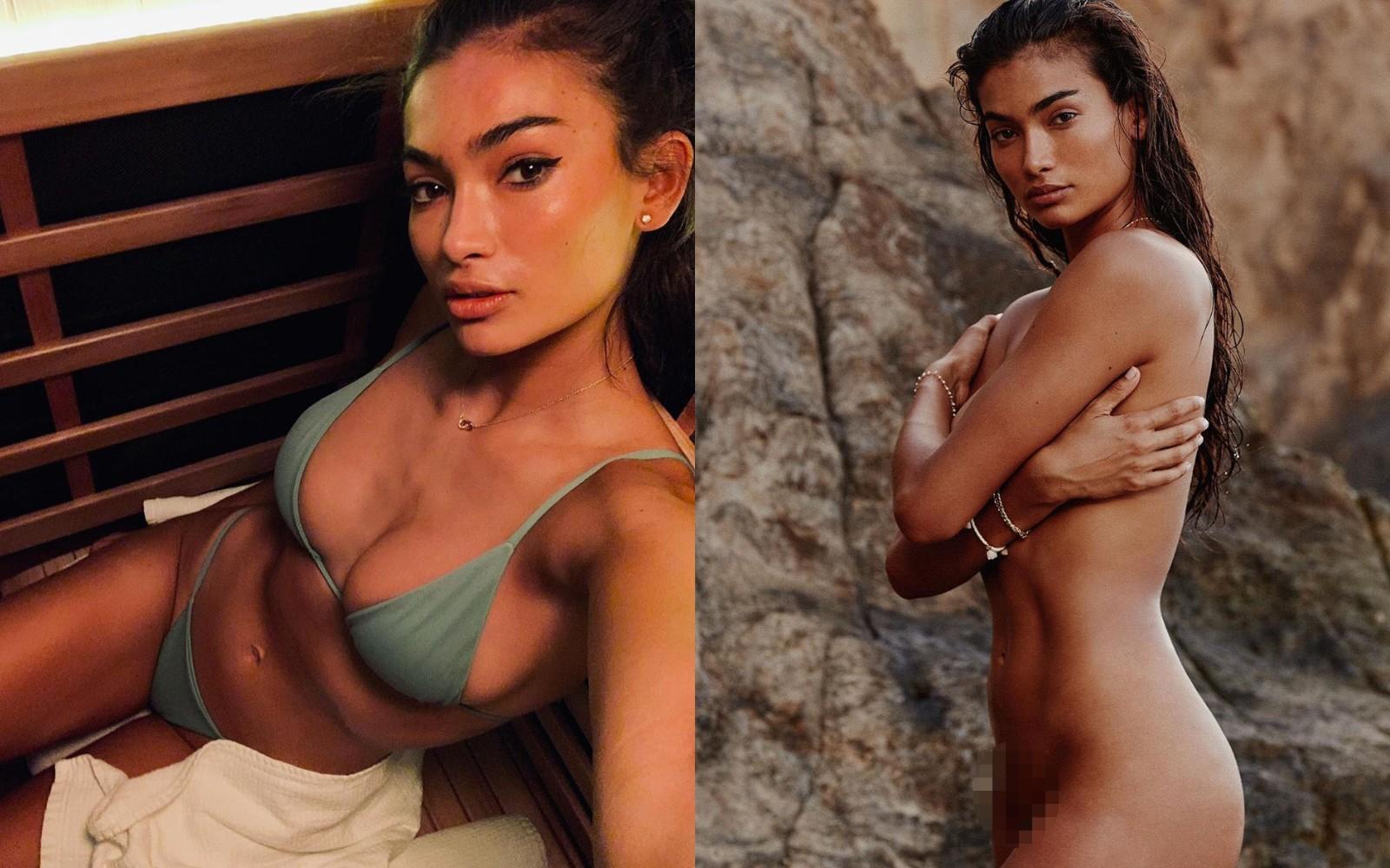 Однако их смутила одна деталь - странное бикини. 