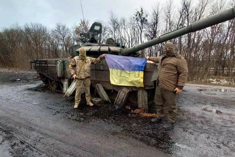 Подбитая бронетехника ВСУ.