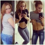 Фото девушки до и после снижения веса с помощью Кленбутерола