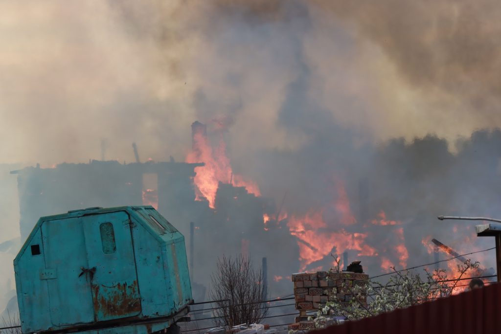 Пожар в Центральном районе Братска локализовали