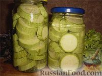 Фото к рецепту: Маринованные кабачки