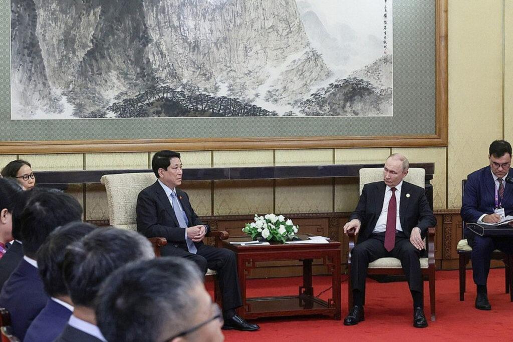 Путин обсудил с президентом Вьетнама сотрудничество двух стран