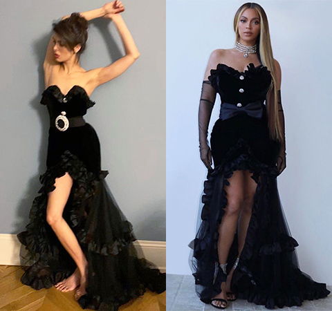 Битва платьев: Надежда Оболенцева против Бейонсе