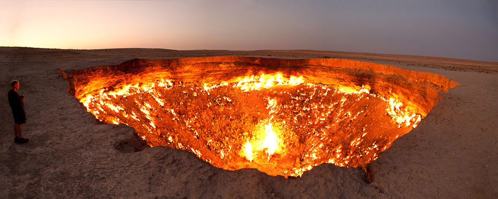 Врата ада. Туркменистан метров, кратер, кратера, Туркменистане, Туркменистан, Tormod, языки, достигают, Martha, геологи, FlydimeФото, выбраться, может, провалилась, Кликабельно, через, находятся, пламени, находится, Дарваза