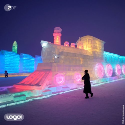 Потрясающие фотографии с Харбинского фестиваля снежных и ледяных скульптур 2019 