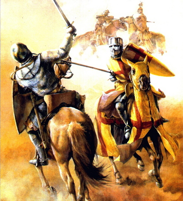 ​Поединок всадников в битве при Никосии 14 июля 1229 года - Император меж Святым Престолом и сарацинами | Warspot.ru