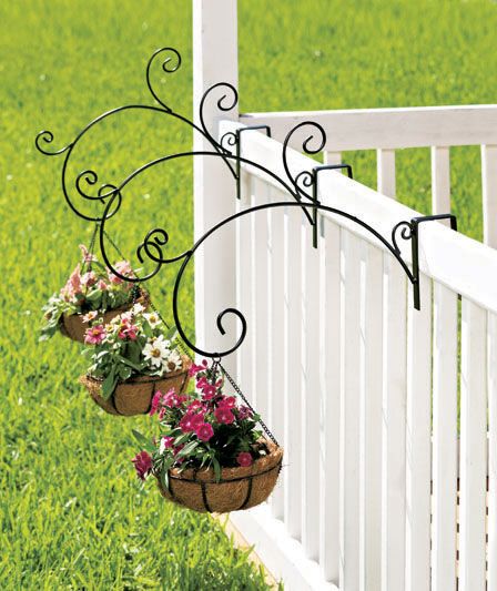 Coco-Lined Rail Mount Planter | The Lakeside Collection: 