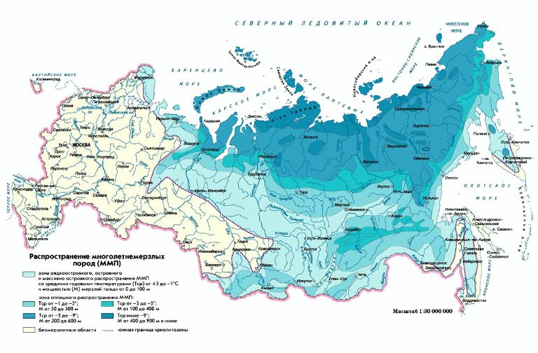 Чем опасно для нас изменение толщины вечной мерзлоты? 