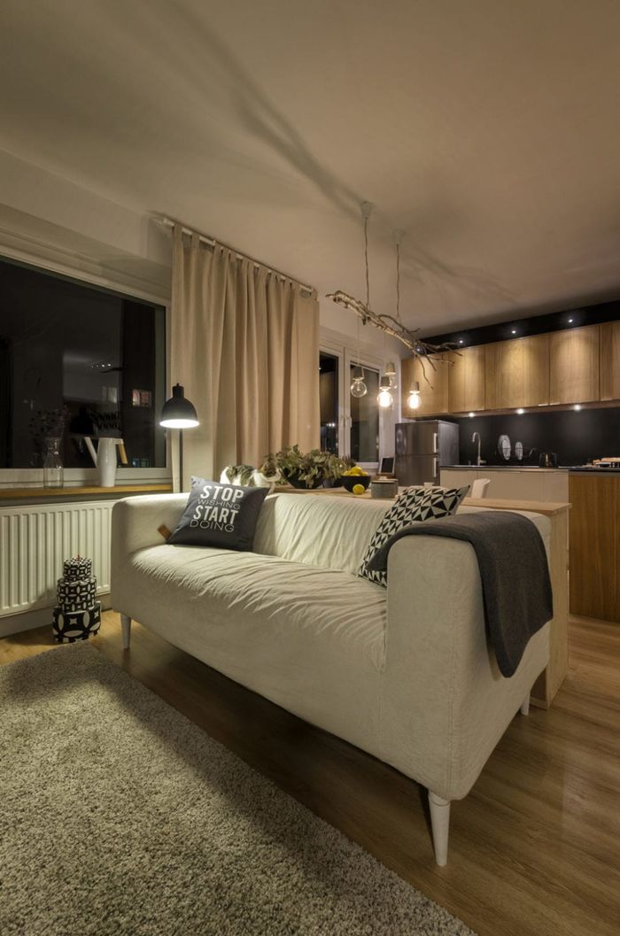 Квартира 30 кв. М в скандинавском стиле с элементами лофта интерьер и дизайн,квартира,квартира-студия,лофт