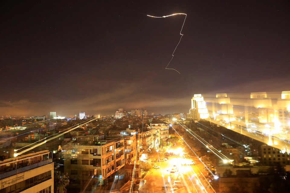 Ракетные удары по территории Сирии