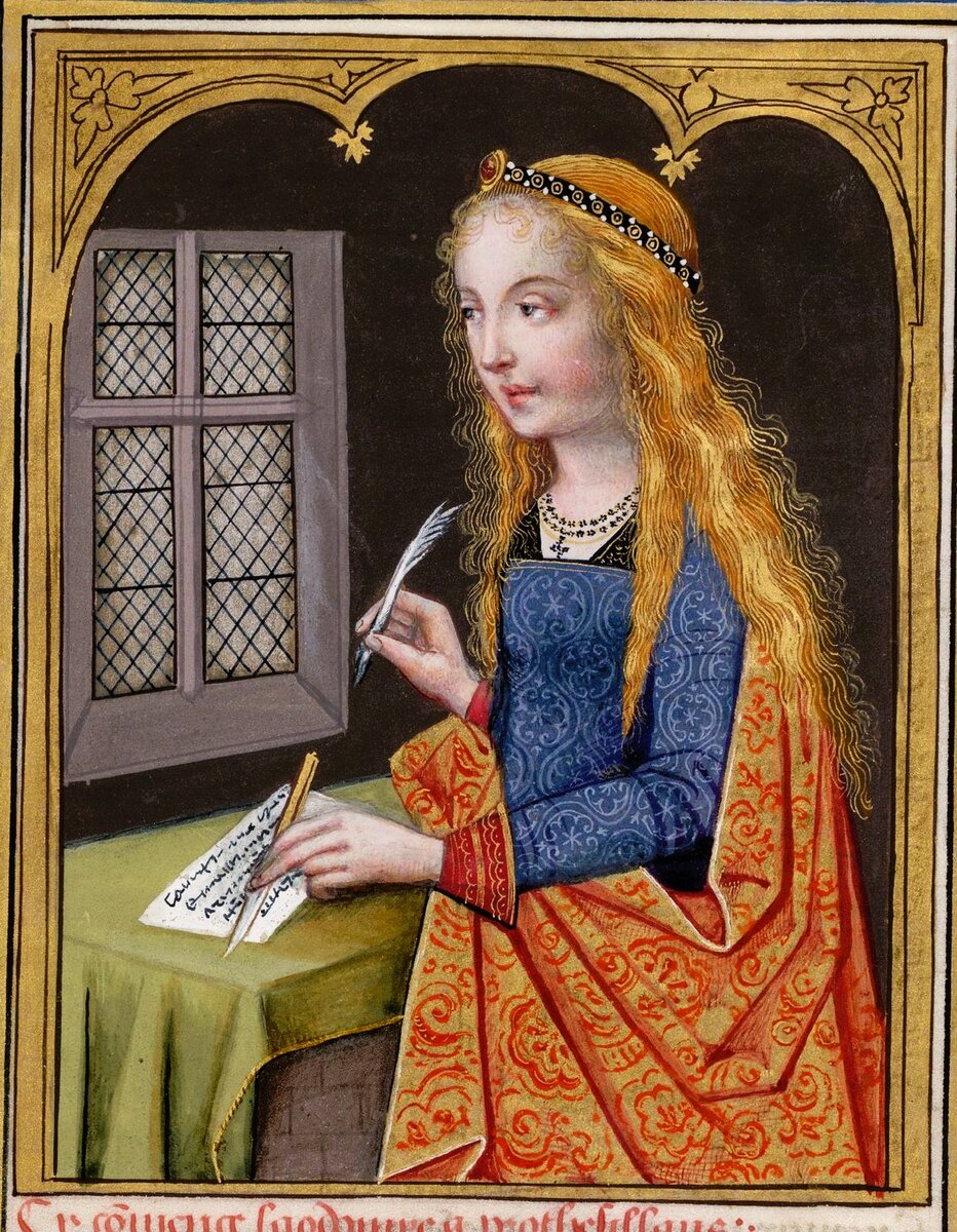Средневековая миниатюра, худ. Робине Тестара, XV век