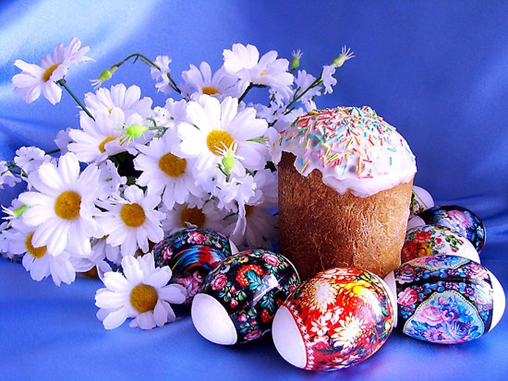 еда пасха праздник кулич яйца цветы бесплатно