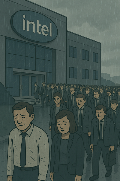 Это будет год чудовищных сокращений в Intel. Компания «сдуется» на четверть