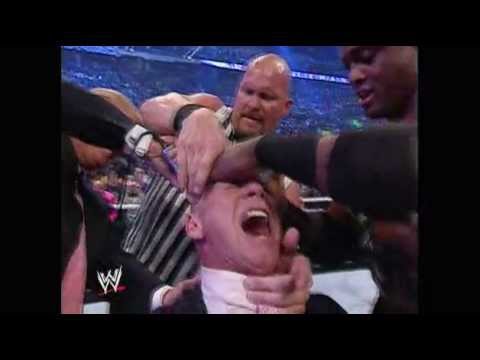 wrestlemania 23 Donald Trump shaves off McMahon's hair HD wrestlemania 23 Donald Trump shaves off McMahon's hair HD