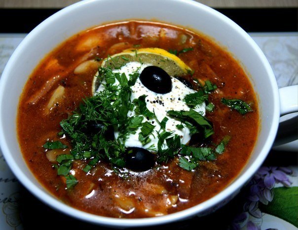 Солянка с грибами рецепт