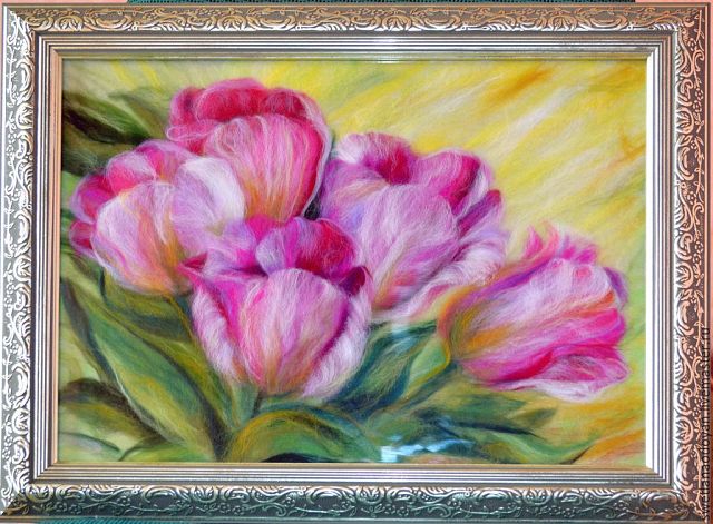 Картины из шерсти Картины из шерсти вдохновение