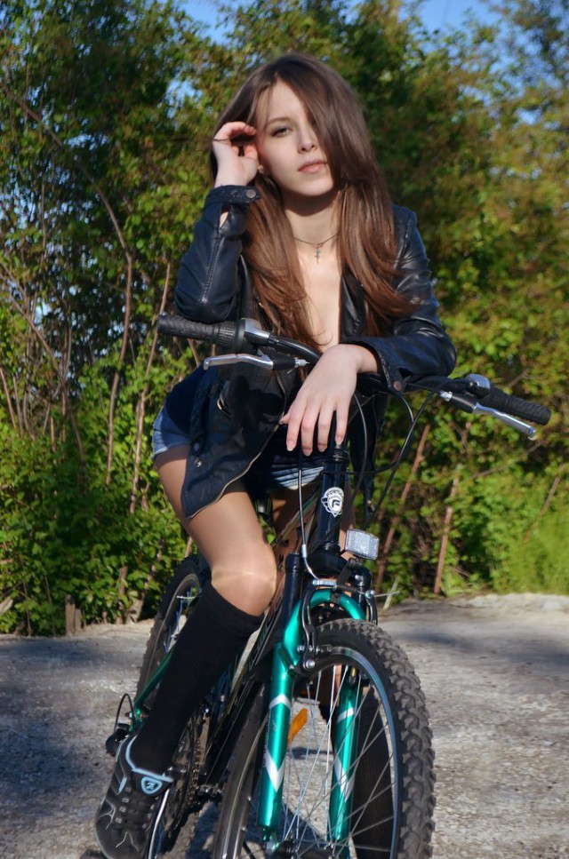  Спортивный позитив  велосипед, девушки, красота, позитив, природа, спорт