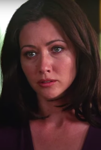 Shannen Doherty plays Prue Halliwell, one of three magical witch sisters who protect the world from evil