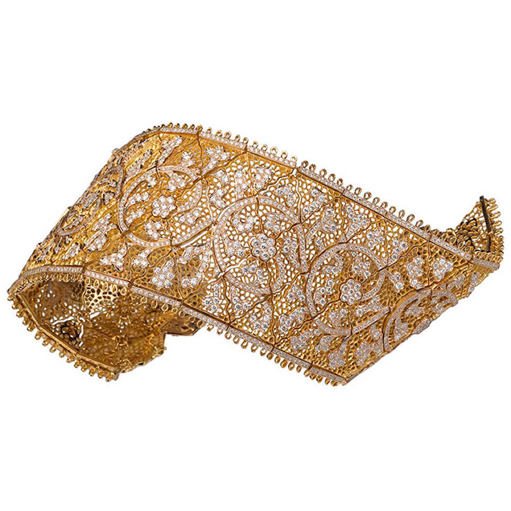 Браслет из желтого золота Buccellati Tulle 