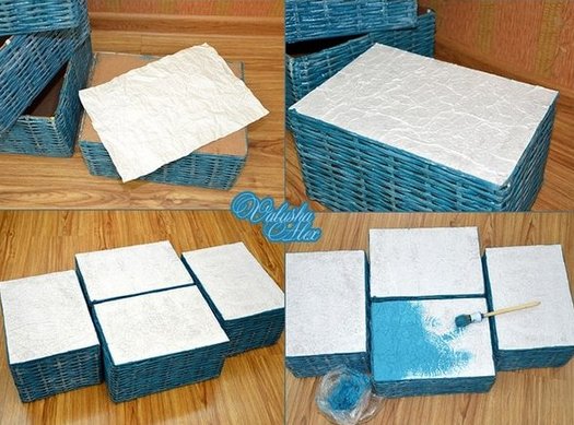 Плетенная корзинка из газетных трубочек Плетенная корзинка из газетных трубочек поделки,самоделки,своими руками,сделай сам,творчество