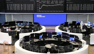 The German share price index DAX graph is pictured at the stock exchange in Frankfurt, Germany, October 26, 2021. REUTERS/Staff
