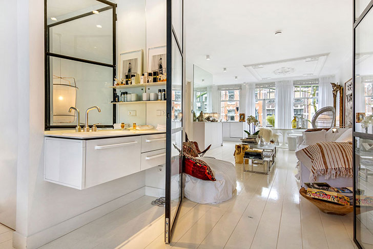 Квартира с интересным дизайном в Амстердаме Квартира с интересным дизайном в Амстердаме идеи для дома,интерьер и дизайн