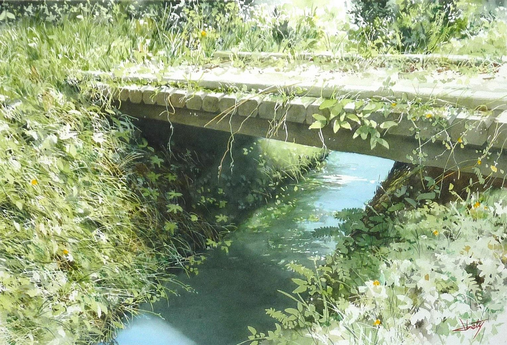 Картины, залитые теплом и светом. Художник Абе Тошиюки 