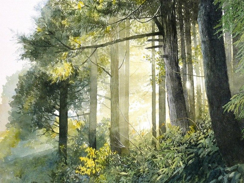 Картины, залитые теплом и светом. Художник Абе Тошиюки 