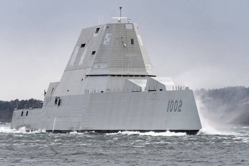 В США завершили строительство последнего эсминца типа Zumwalt