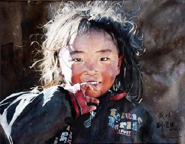 Ребенок в курточке. Ðвтор: Liu Yunsheng.