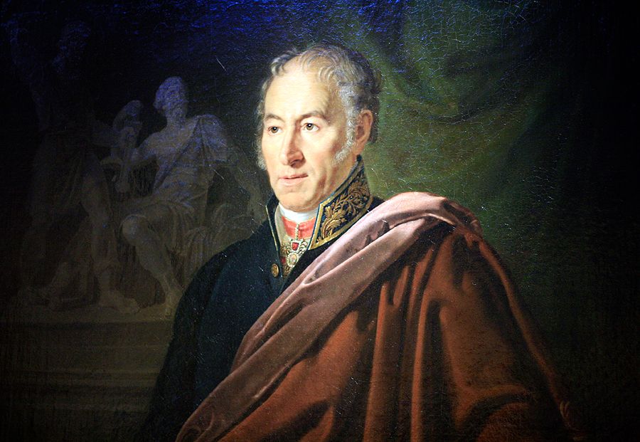 Дмитрий Антонелли. «Портрет ректора Академии Художеств скульптора И.П. Мартоса». 1820 