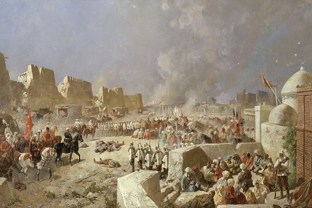 "Вступление русских войск в Самарканд 8 июня 1868 г." Фото: Каразин Н.Н.  / Wikimedia.org