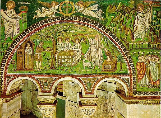 Мозаика в храме Сан Витале. Равенна (1-я пол. VI в.)