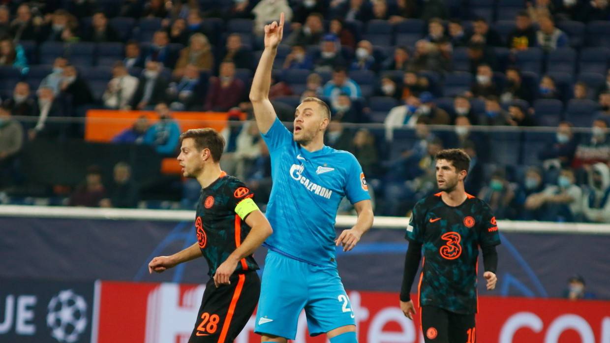 BBC признал нападающего Дзюбу лучшим игроком матча «Зенит» — «Челси»