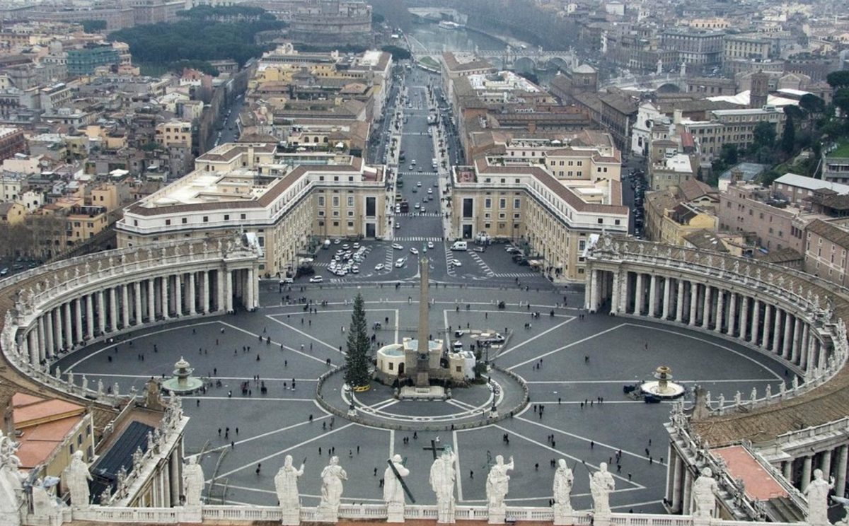 Вид на главную площадь Ватикана