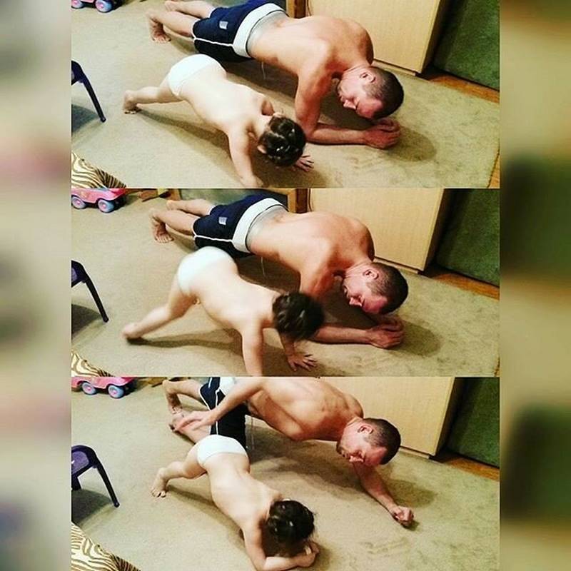 Когда батя берется за воспитание ребенка! картинки