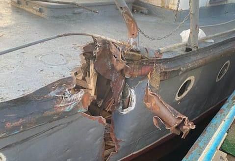 СКР опубликовал фото с места столкновения катера и баржи на реке Кама Происшествия