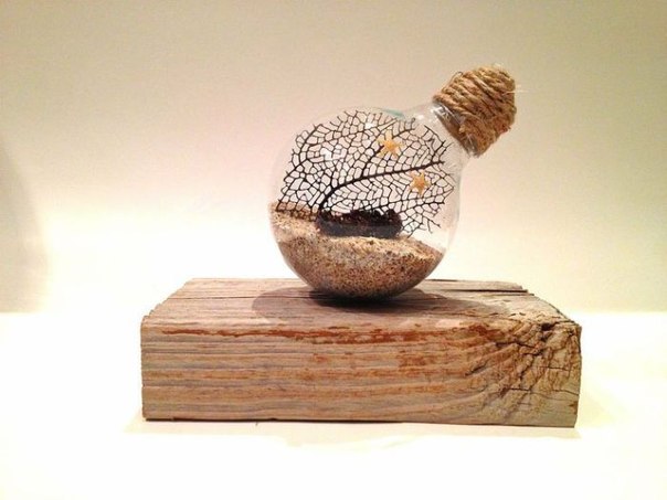 Идеи использования перегоревших лампочек