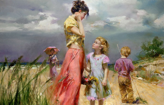 Чувственно-нежные картины итальянца Пино Даени, наполненные любовью и теплом Чувственно-нежные картины итальянца Пино Даени, наполненные любовью и теплом живопись